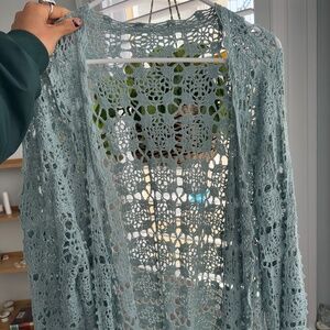 Crotchet Blue Cardi